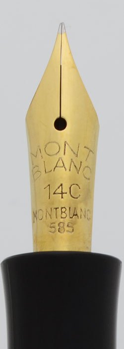 Montblanc 342G Fountain Pen (1950s), Basic Black w/GP trim, Piston